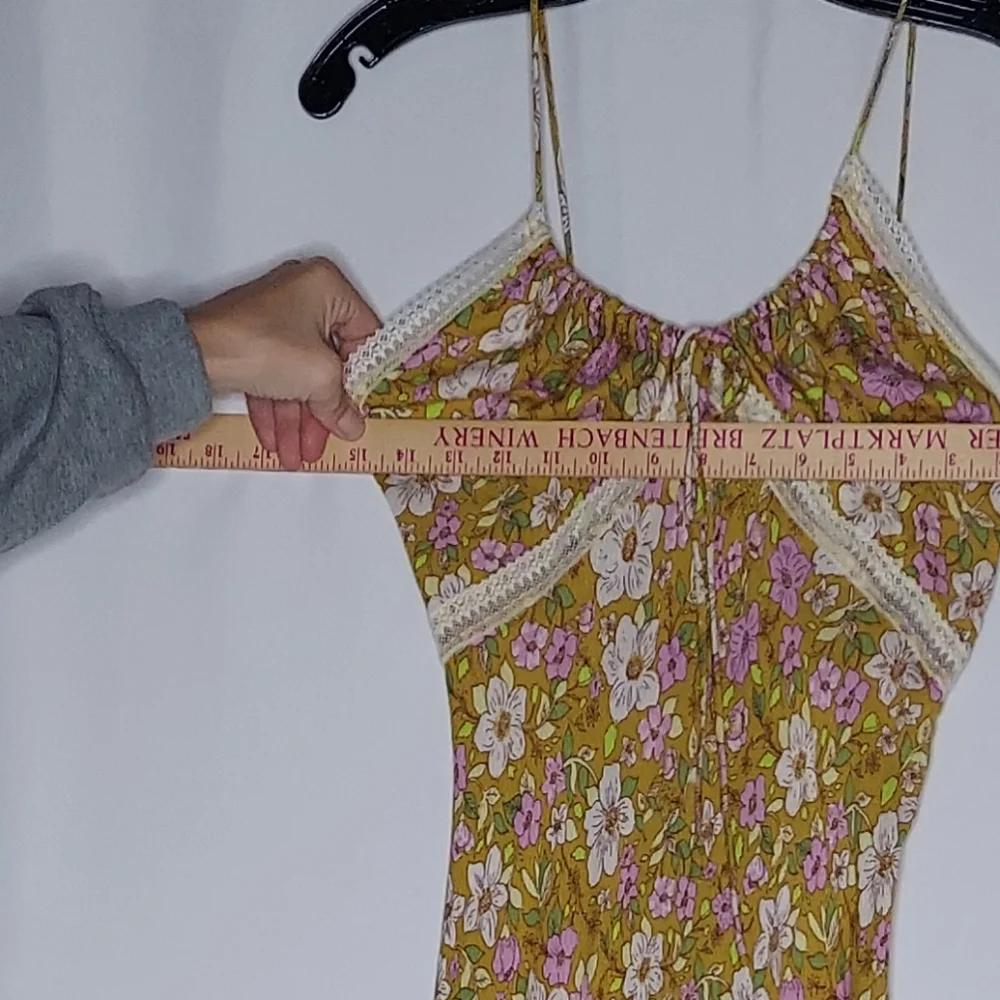 Intimately Free People Slip Dress Medium All I Wanted‎ Maxi Floral Empire Slit